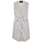 River Island Womens Stripe Print Sleeveless Jacket