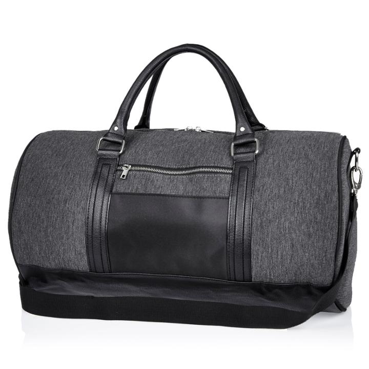 River Island Mensgrey Jersey Holdall Bag