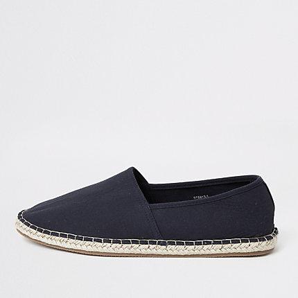 River Island Mens Espadrille Slip On Plimsolls