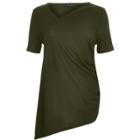 River Island Womens Drawstring Asymmetric Top