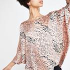 River Island Womens Animal Print Batwing T-shirt