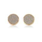 River Island Womens Gold Tone Silver Glitter Studs