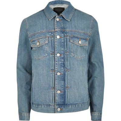 River Island Mens Relaxed Fit Denim Jacket