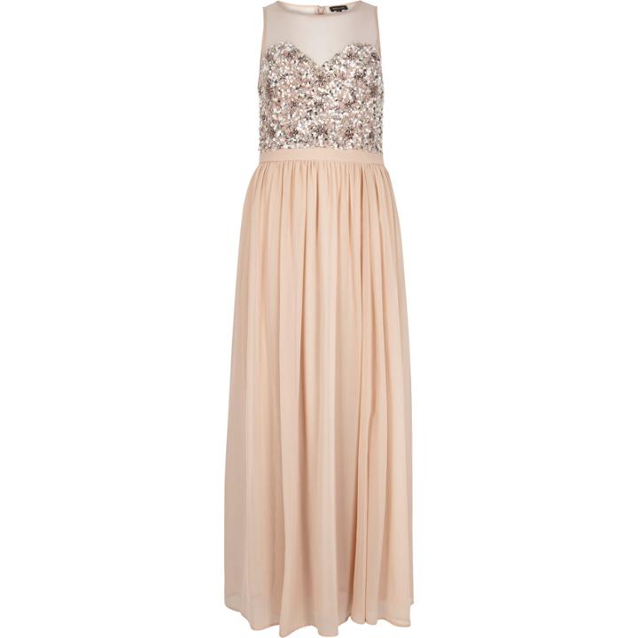River Island Womens Embellished Maxi Party Dress