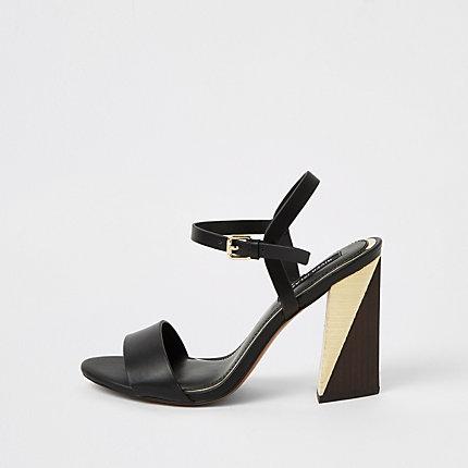 River Island Womens Split Block Heel Sandals