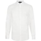 River Island Mens White Point Collar Slim Fit Shirt
