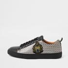 River Island Mens Ri Monogram Low Top Cupsole Sneakers