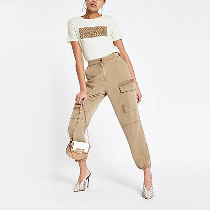 River Island Womens 'luxe' Ri Monogram T-shirt