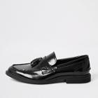 River Island Mens Patent Tassel Chunky Loafers