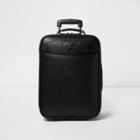 River Island Mens Perforated Leather Look Suitcase