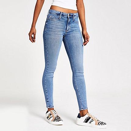 River Island Womens Petite Molly Skinny Denim Jeggings