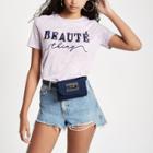River Island Womens 'beaute Thing' Embellished T-shirt
