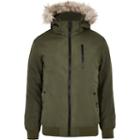 River Island Mens Only And Sons Faux Fur Trim Coat