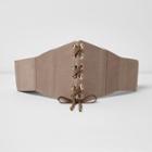 River Island Womens Nude Lace-up Front Belt
