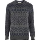 River Island Mensnavy Jack & Jones Vintage Knitted Sweater