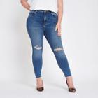 River Island Womens Plus Original Mid Rise Skinny Jeans