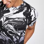 River Island Mens Marble Print Slim Fit T-shirt