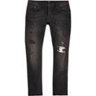 River Island Mens Washed Ronnie Skinny Cigarette Jeans