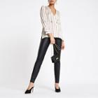 River Island Womens White Chain Print Button Blouse