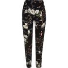 River Island Womens Floral Print Tapered Pants