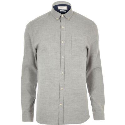 River Island Mens Stretch Casual Muscle Fit Shirt