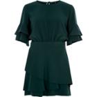 River Island Womens Frill Sleeve Tie Back Playsuit