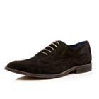 River Island Mensdark Suede Smart Lace Up Shoes