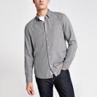 River Island Mens Herringbone Long Sleeve Shirt