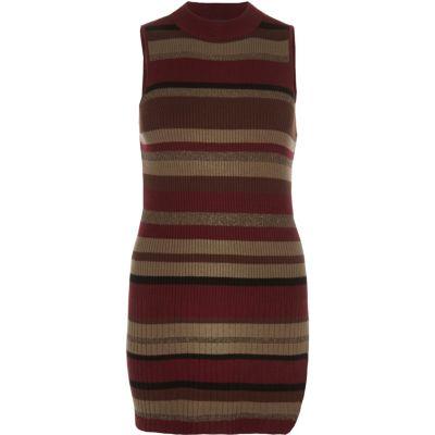 River Island Womens Stripe Turtleneck Top