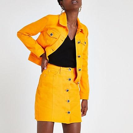 River Island Womens Denim Mini Skirt