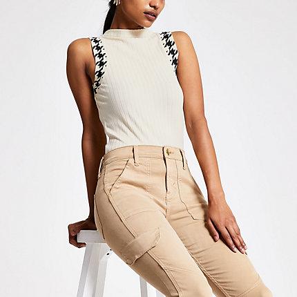 River Island Womens Petite Trim Tank Top