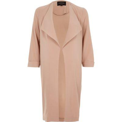 River Island Womens Popper Fallaway Duster Coat
