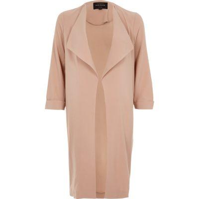 River Island Womens Popper Fallaway Duster Coat