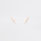 River Island Womens Gold Tone Pearl Ear Cuff