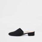 River Island Womens Faux Suede Backless Loafer