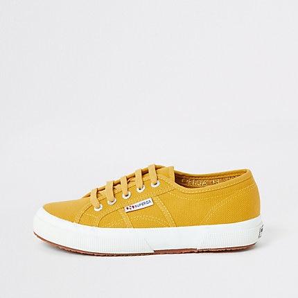 River Island Womens Superga Lace-up Canvas Trainers