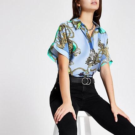 River Island Womens Baroque Print Shirt