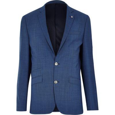 River Island Mens Textured Slim Suit Jacket