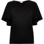 River Island Womens Short Sleeve Cape Back T-shirt