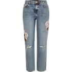 River Island Womens Light Wash Embroidered Cigarette Jeans