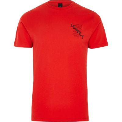 River Island Mens 'legacy' Print Slim Fit T-shirt