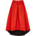 River Island Womens High Low Sateen Midi Skirt