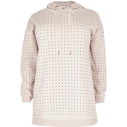 River Island Womens Plus Sequin Embellished Hoodie