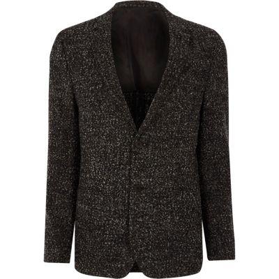 River Island Mens Boucle Skinny Fit Blazer