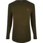River Island Mens Big And Tall Slim Fit Long Sleeve Top