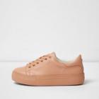 River Island Womens Lace-up Flatform Trainers
