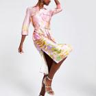 River Island Womens Floral Midi Shirt Dress