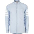 River Island Mens Contrast Stripe Sleeve Oxford Shirt