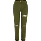 River Island Womens Ripped Tapered Pants