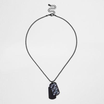 River Island Boys Matt Dog Tag Necklace